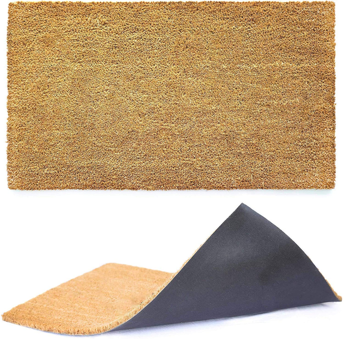 Ecomills Coco Coir Door Mat, Heavy Duty, Indoor Outdoor, Large Size, Rubber Backing Anti-Slip, Mats for Entry, Garage, Floor, Patio Areas (36" x 84")