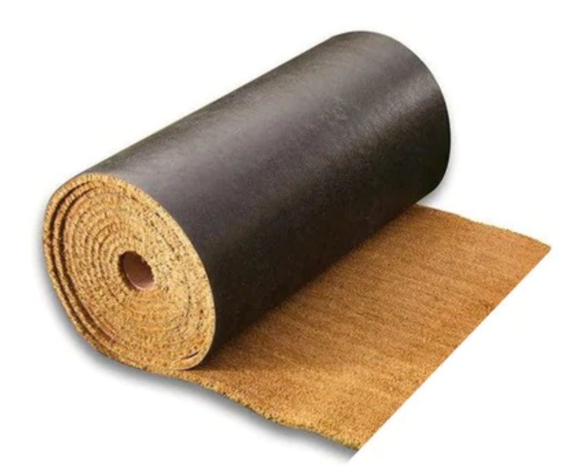 Custom Cut Coco Coir Mat with Non-Slip Vinyl Backing, Various Sizes and Thicknesses