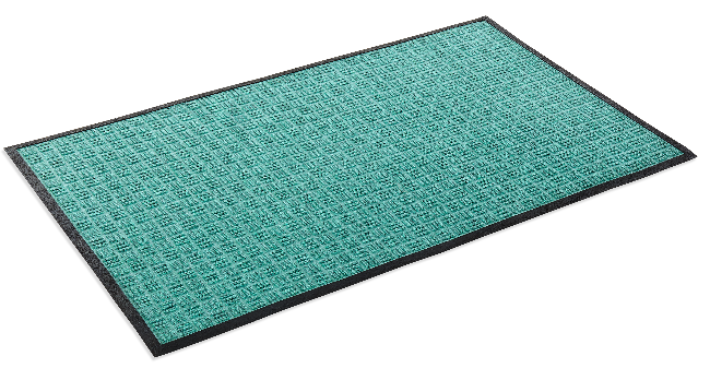 Green Water Retainer Mat with heavy rubber backing in four different Sizes with black edging