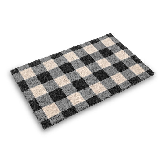 Buffalo Plaid Coir Doormat