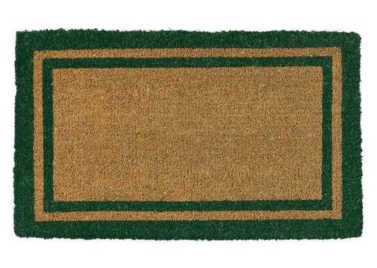 green border doormat front