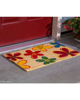 daisy coco coir doormat