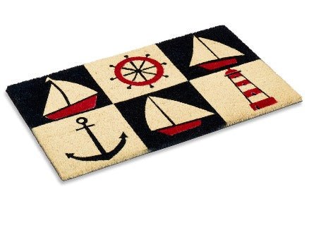 Nautical Coir Doormat