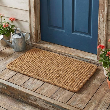 Dragon Coir Rectangle Doormat in-use lifestyle view 2 - SKU 1405|1407