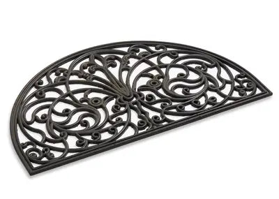 Rubber Grill Mat - 18" x 30" - rolled mat view - view 3