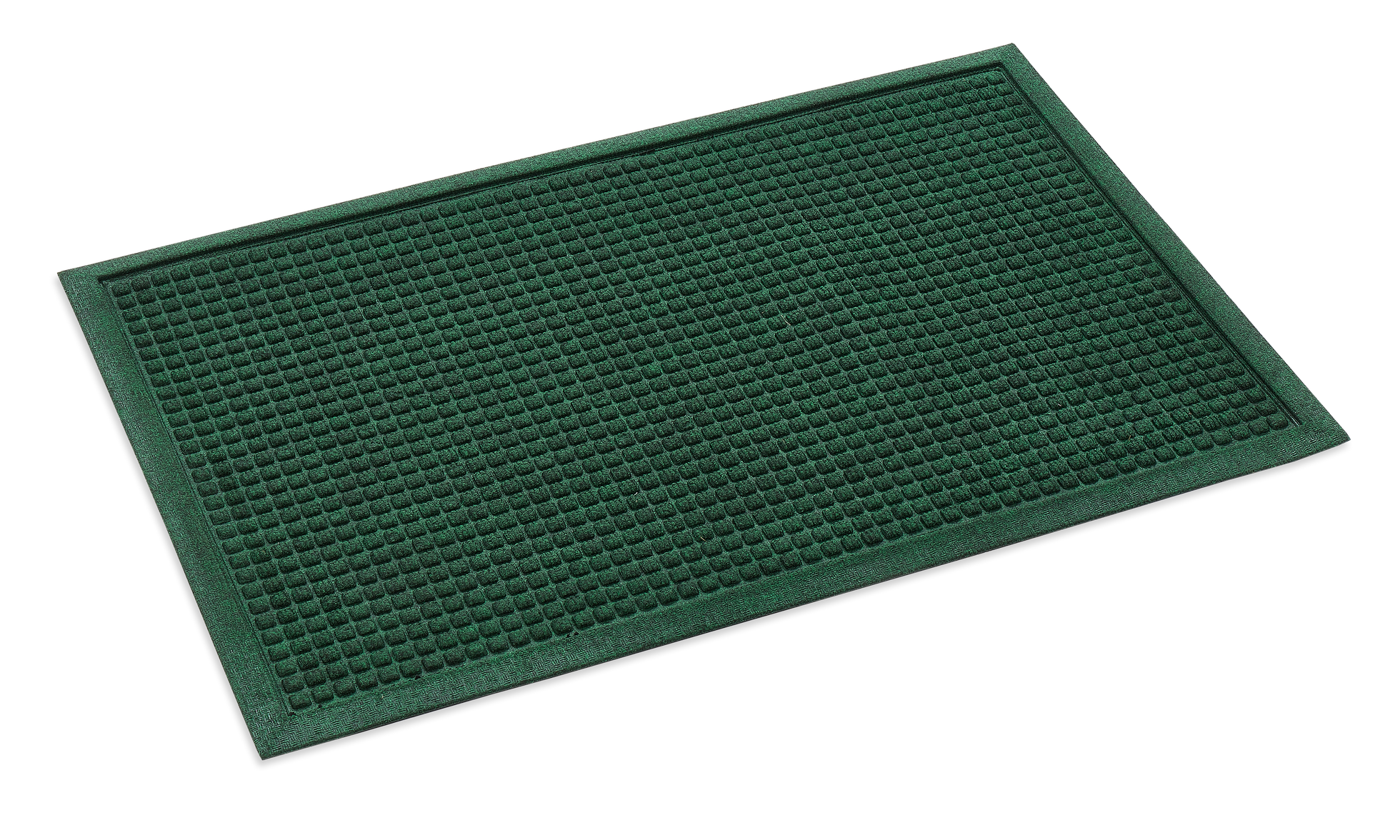 24" x 36" Green Eco Water Trapper Entrance Mat - close-up product view