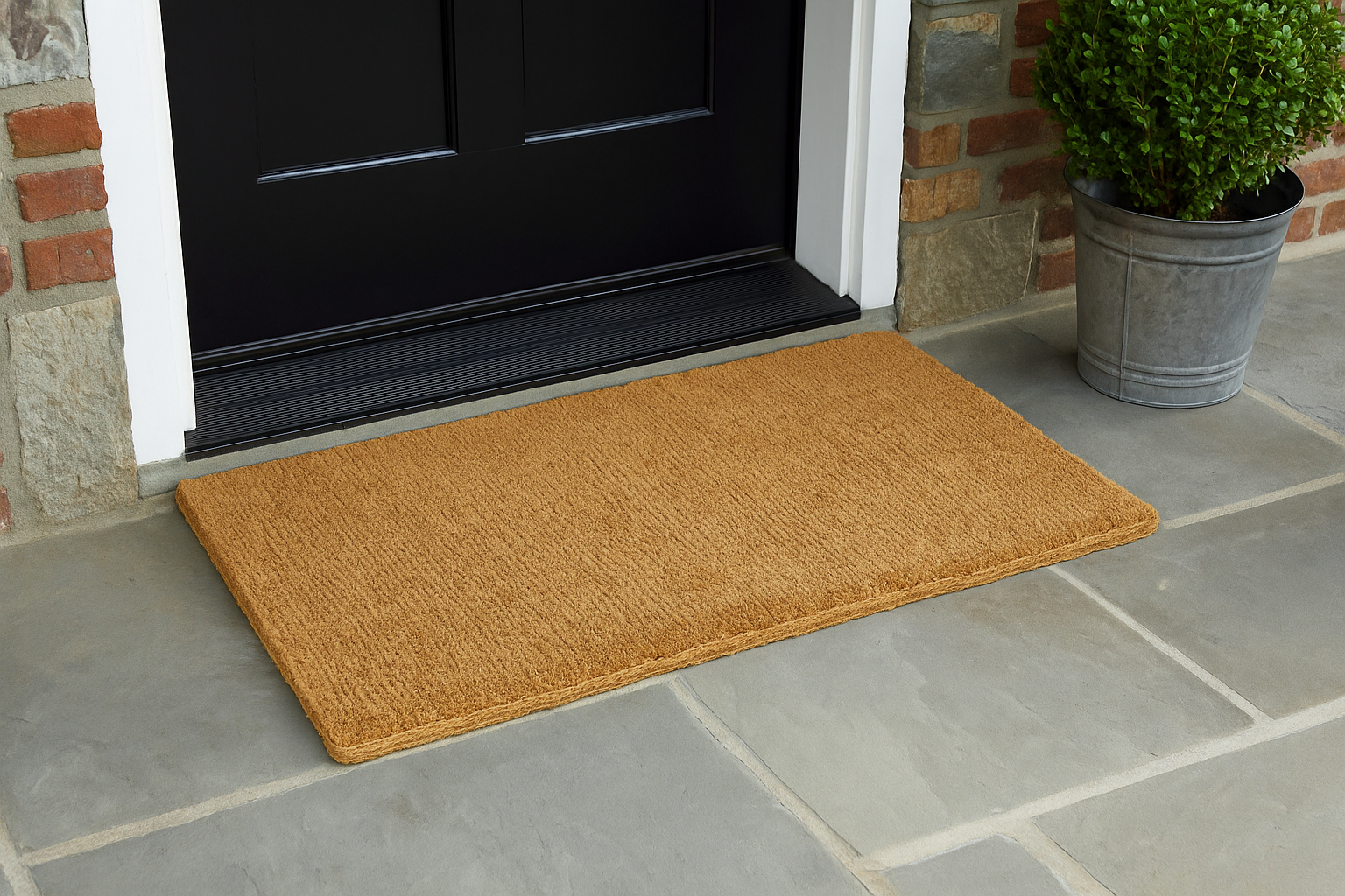 Coco Coir Door Mat with Woven Backing - Thumbnail 2