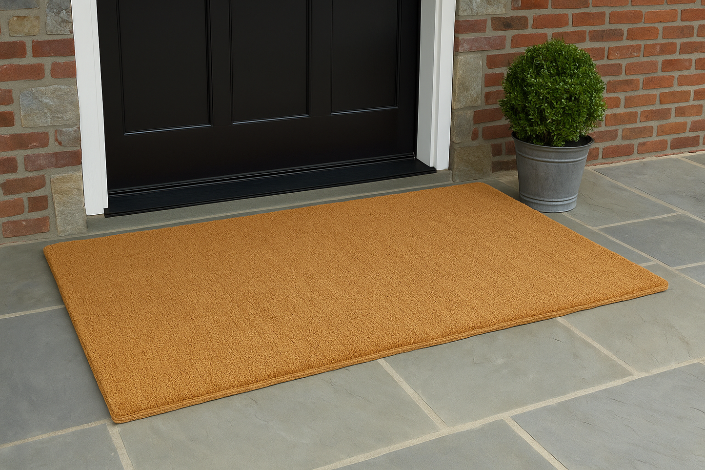 Coco Coir Door Mat with Woven Backing – Extra Thick Heavy-Duty Natural Fiber Entry Mat (Multiple Sizes)