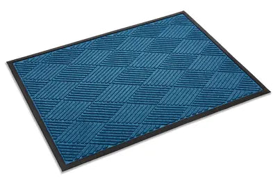3' x 4' Blue Eco Diamond Deluxe Entrance Mat - close-up product view