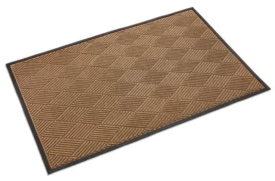 4' x 6' Brown Eco Diamond Deluxe Entrance Mat - close-up product view