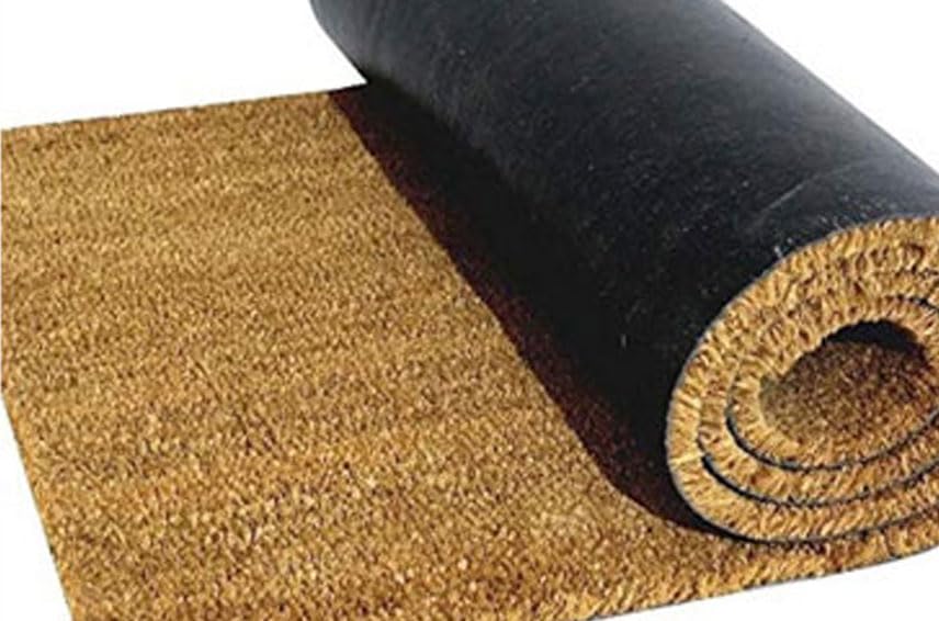 Vinyl-Back Coir Matting Roll - 5/8" Thick / 72" x 40'