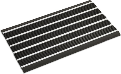 Ecomills Alumat Aluminum Front Door Mat, Heavy-Duty All-Weather Indoor/Outdoor Doormat with Non-Slip Rubber Edge – 17.3" x 27.5"