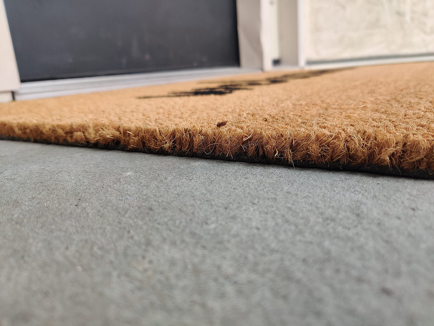 Welcome Coir Doormat with Non-Slip Vinyl Backing - entryway product view