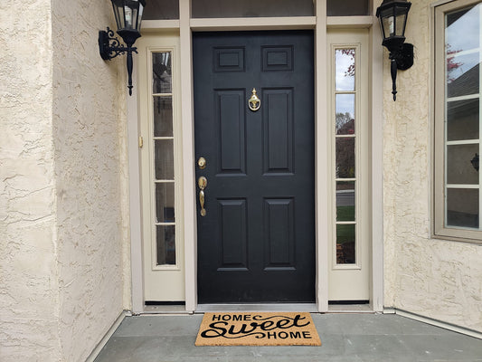 Home Sweet Home Coir Doormat with Non-Slip Vinyl Backing - alternate product view
