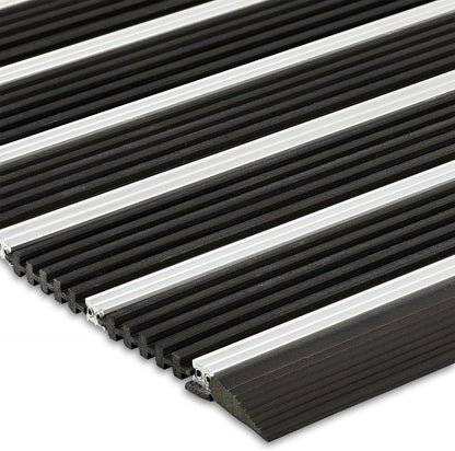 Ecomills Alumat Aluminum Front Door Mat, Heavy-Duty All-Weather Indoor/Outdoor Doormat with Non-Slip Rubber Edge – 17.3" x 27.5"