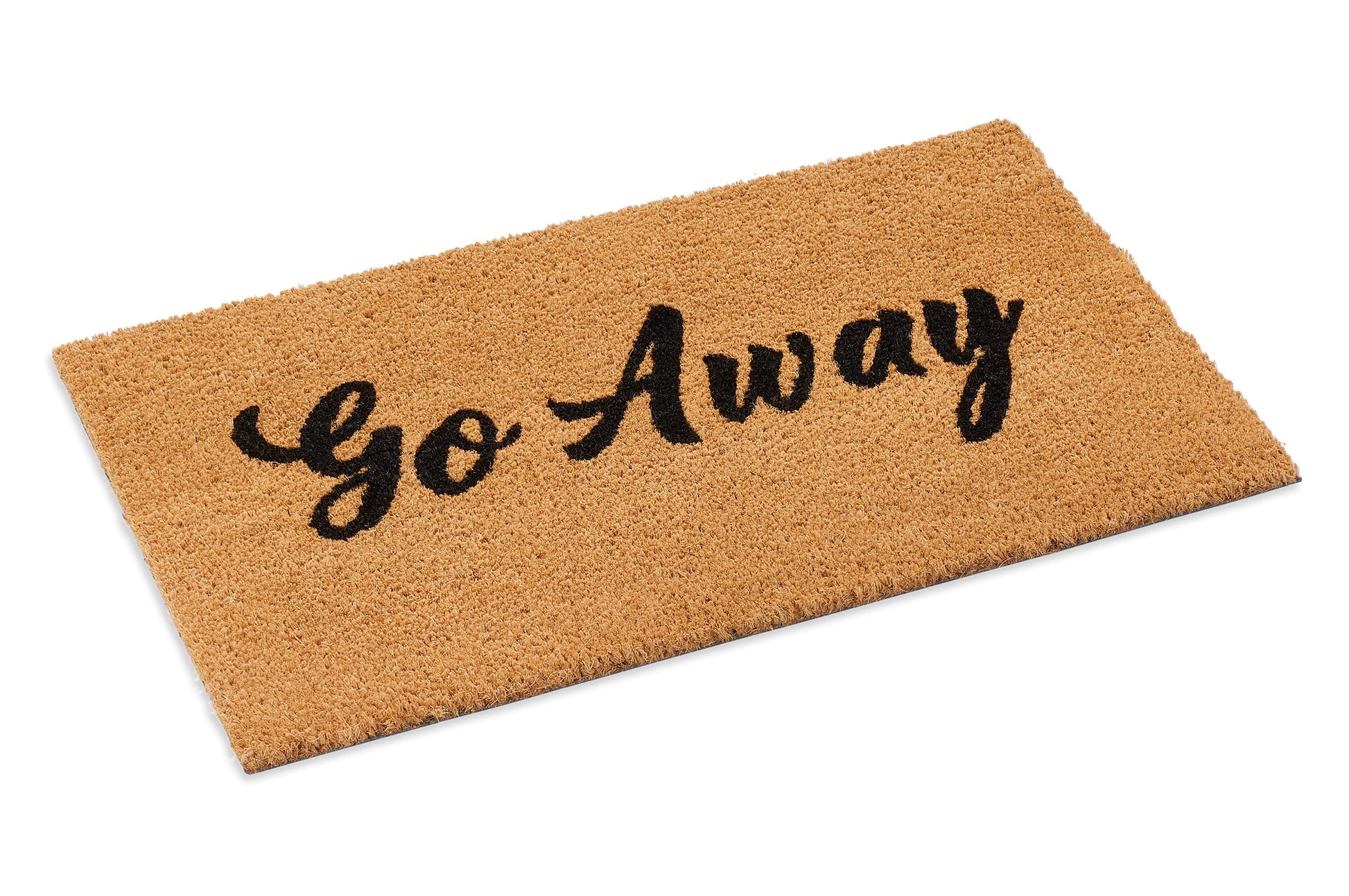 Go Away Coir Doormat with Non-Slip Vinyl Backing - main product photo