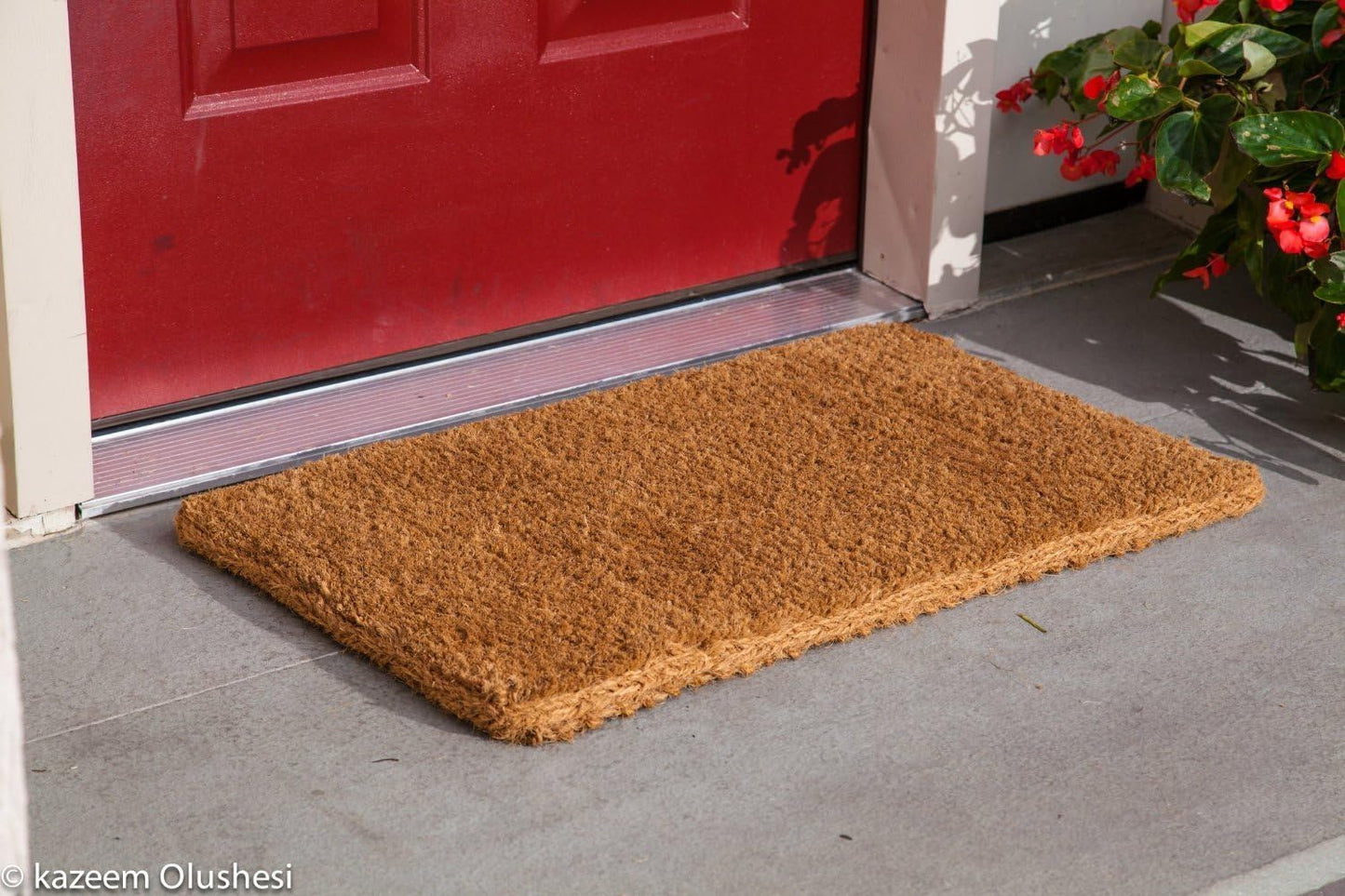 Coco Coir Door Mat with Woven Backing – Extra Thick Heavy-Duty Natural Fiber Entry Mat (Multiple Sizes)