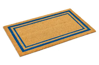 Border Coir Doormat with Non-Slip Vinyl Backing - close-up product view - view 3