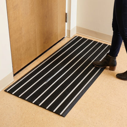 Ecomills SKU 604 black aluminum entry mat lifestyle scale photo