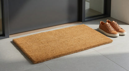 Plain Coir Mat 1 inch Woven Back 18 x 30 - Lifestyle
