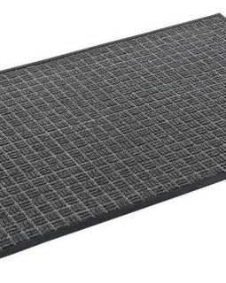 Black  Water Retainer Mat with heavy rubber backing in four different Sizes with black edging