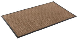 Brown  Water Retainer Mat with heavy rubber backing in four different Sizes with black edging