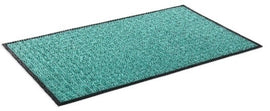 Teal Water Retainer Mat with heavy rubber backing in four different Sizes with black edging
