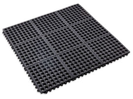 anti fatigue interlocking mat black