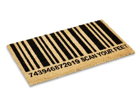 Scan Your Feet Coir Doormat