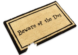beware of dog doormat
