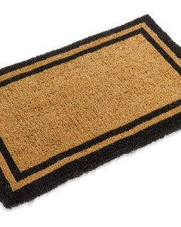 black border coco coir doormat