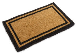 black border coco coir doormat