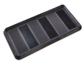 black rubber boot tray