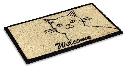 Cute Cat Coir Doormat