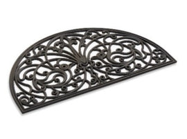 Half Round Rubber Scroll Doormat