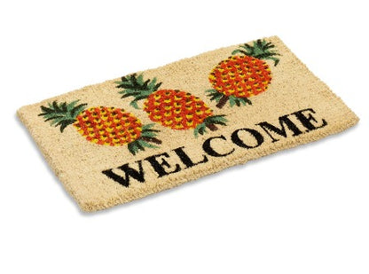 Pineapple Welcome Coir Doormat with Woven Backing - main product photo