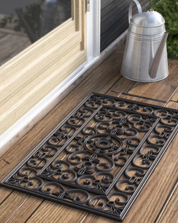 Rubber Scroll Doormat - Doormats USA