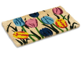 Multi-Tulip Welcome Doormat