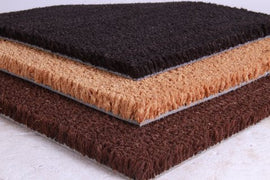 colored custom cut cocomat rubber back