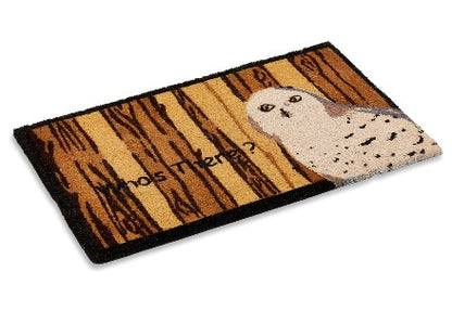 White Owl Coir Doormat - main product photo